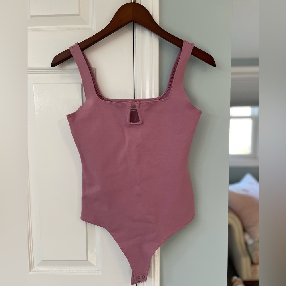 Ponte Notch-Neck Bodysuit